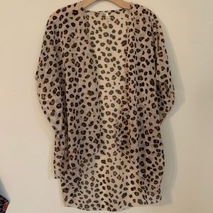 Cheetah Print Beach Cover Up